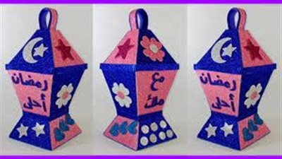 عمل فانوس رمضان بالكرتون